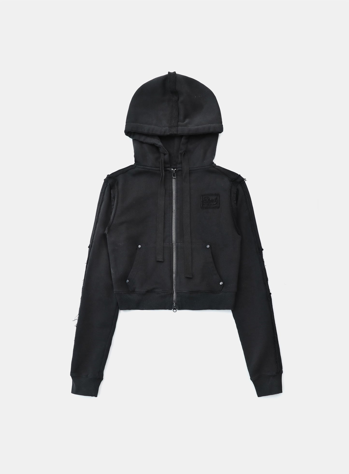 Low Edge Hoodie Slim Fit - Black