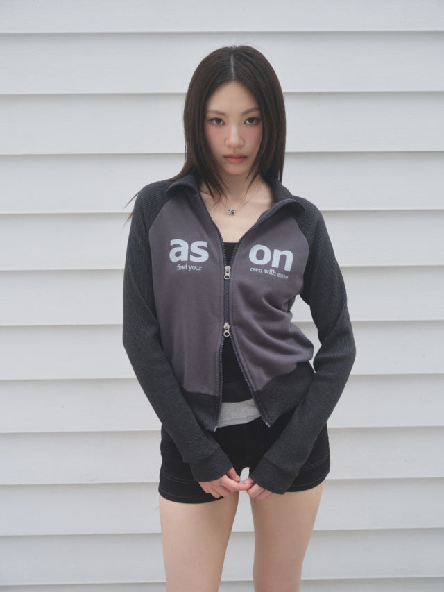 ASON SALT ZIPUP CHARCOAL