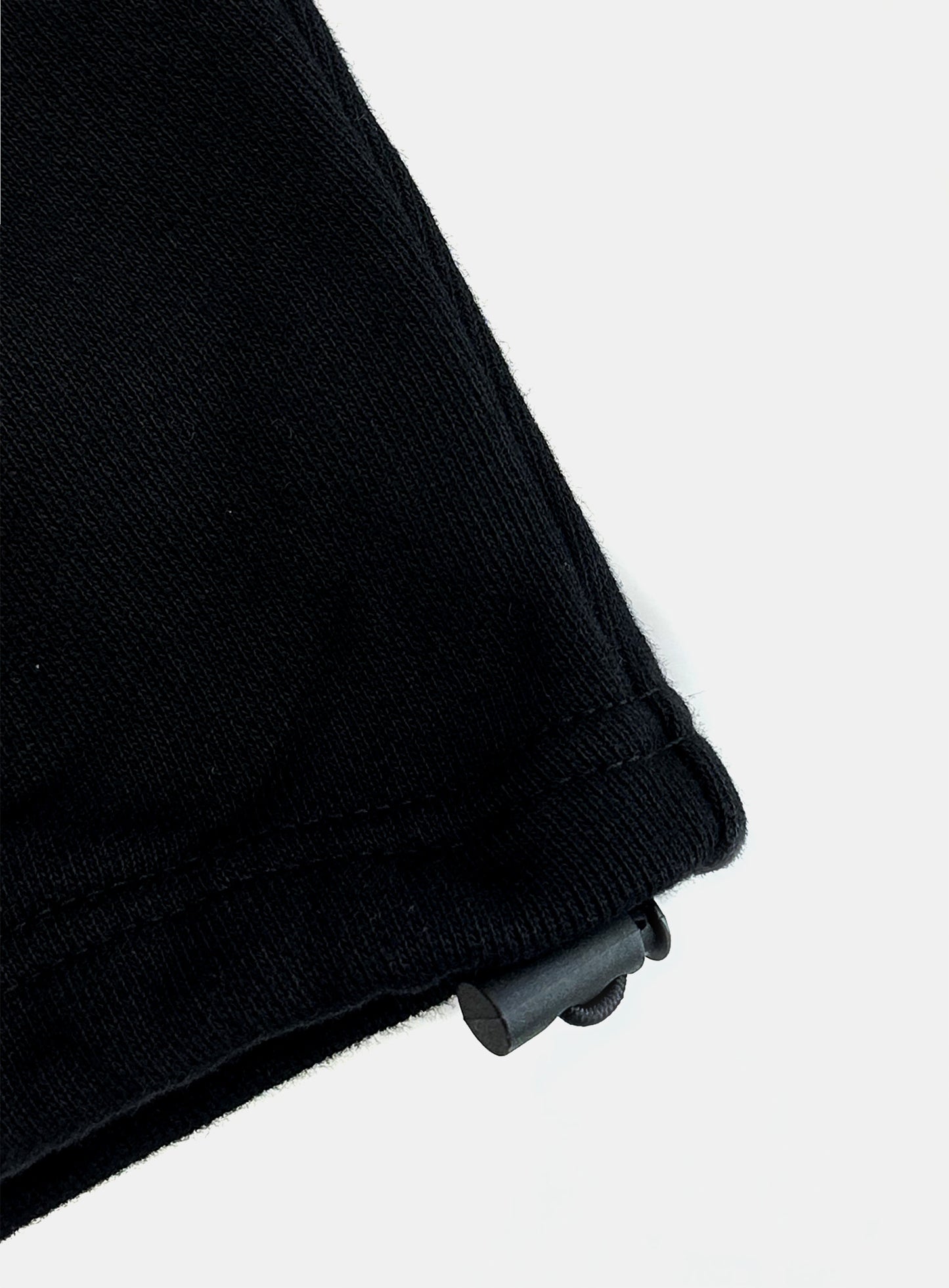 Lion Patch 2 Way Curved Jogger - Washed Black