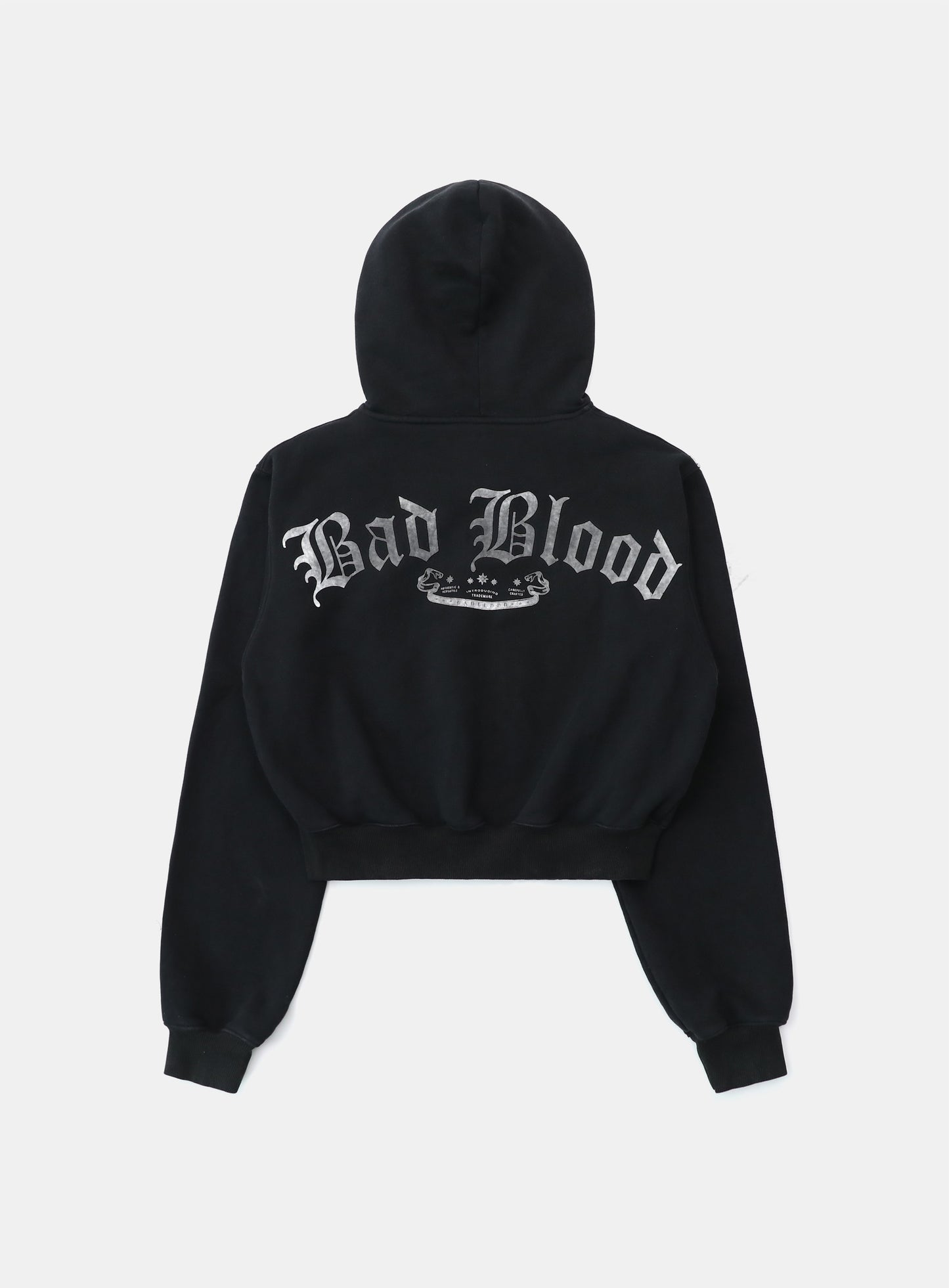 Lion Patch Hoodie - Washed Black