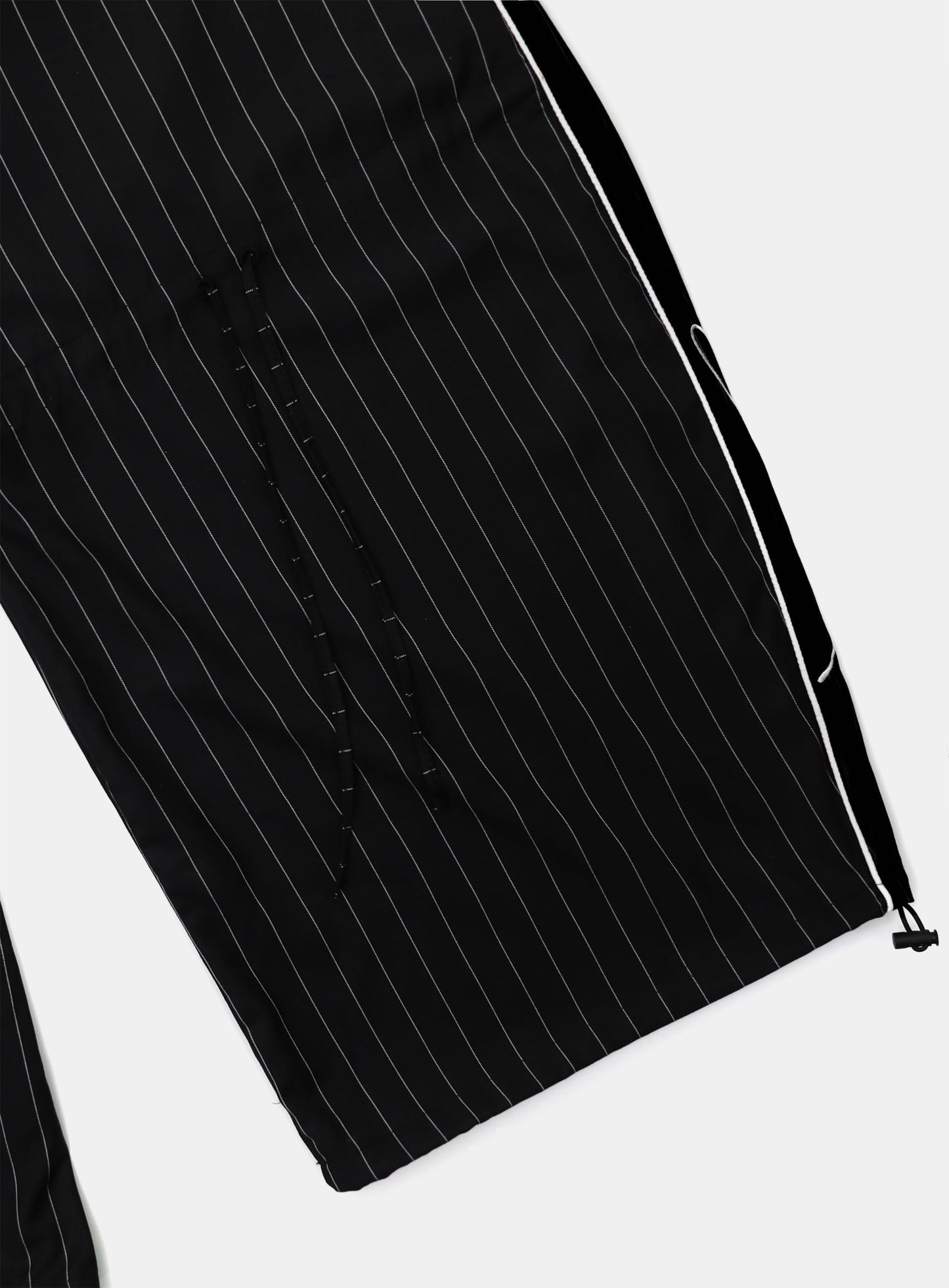 Dark Classic Pinstripe Track Pants - Black