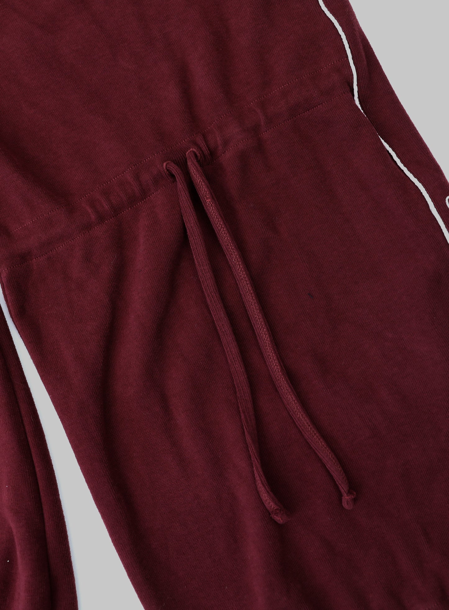 Dark Classic Pinstripe Track Pants - Wine