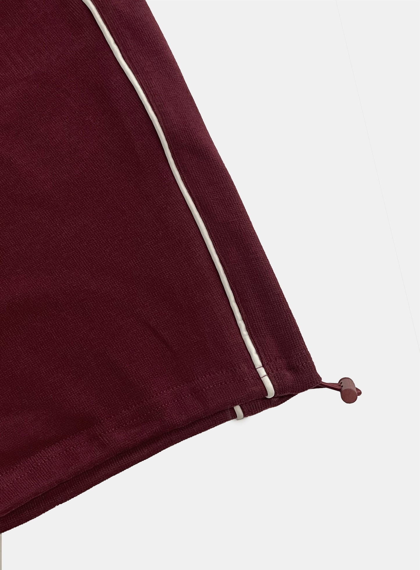 Dark Classic Pinstripe Track Pants - Wine