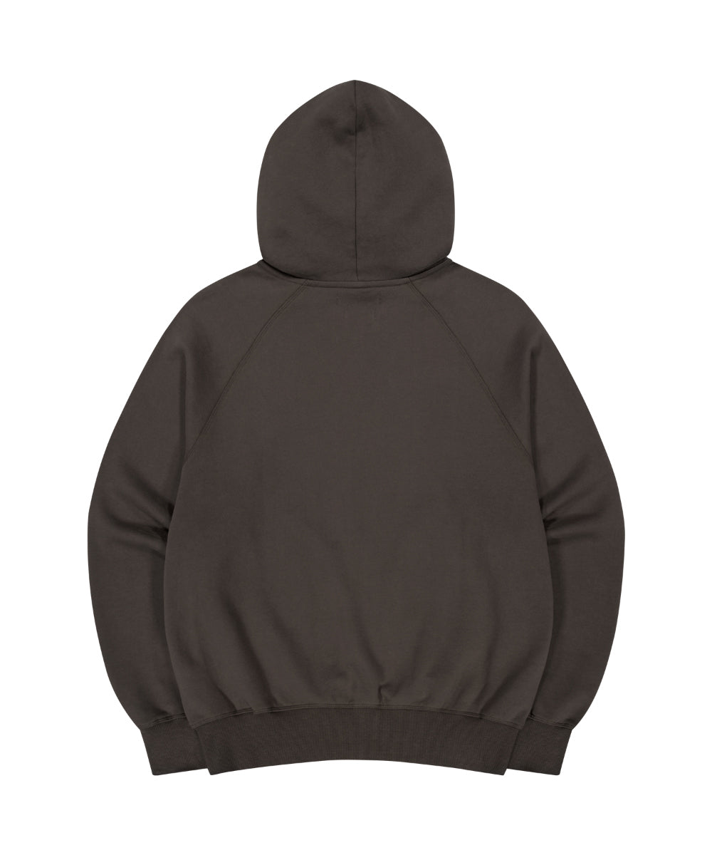 COYSEIO X BLYTHE GRAPHIC ZIP-UP HOODIE BROWN