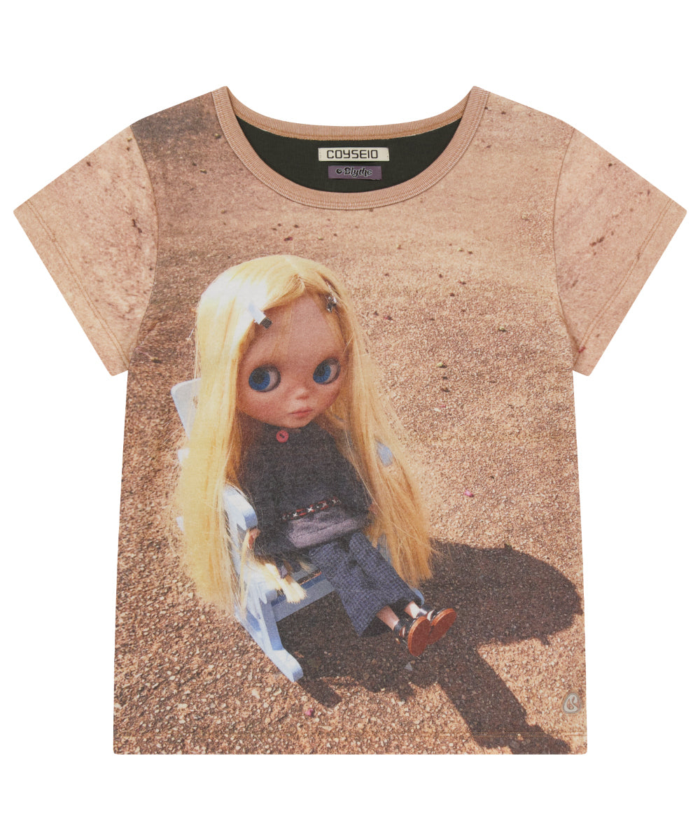 COYSEIO X BLYTHE SCENIC GRAPHIC T-SHIRT ASH BROWN