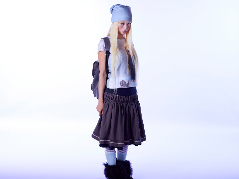 COYSEIO X BLYTHE GRAPHIC T-SHIRT LIGHT BLUE