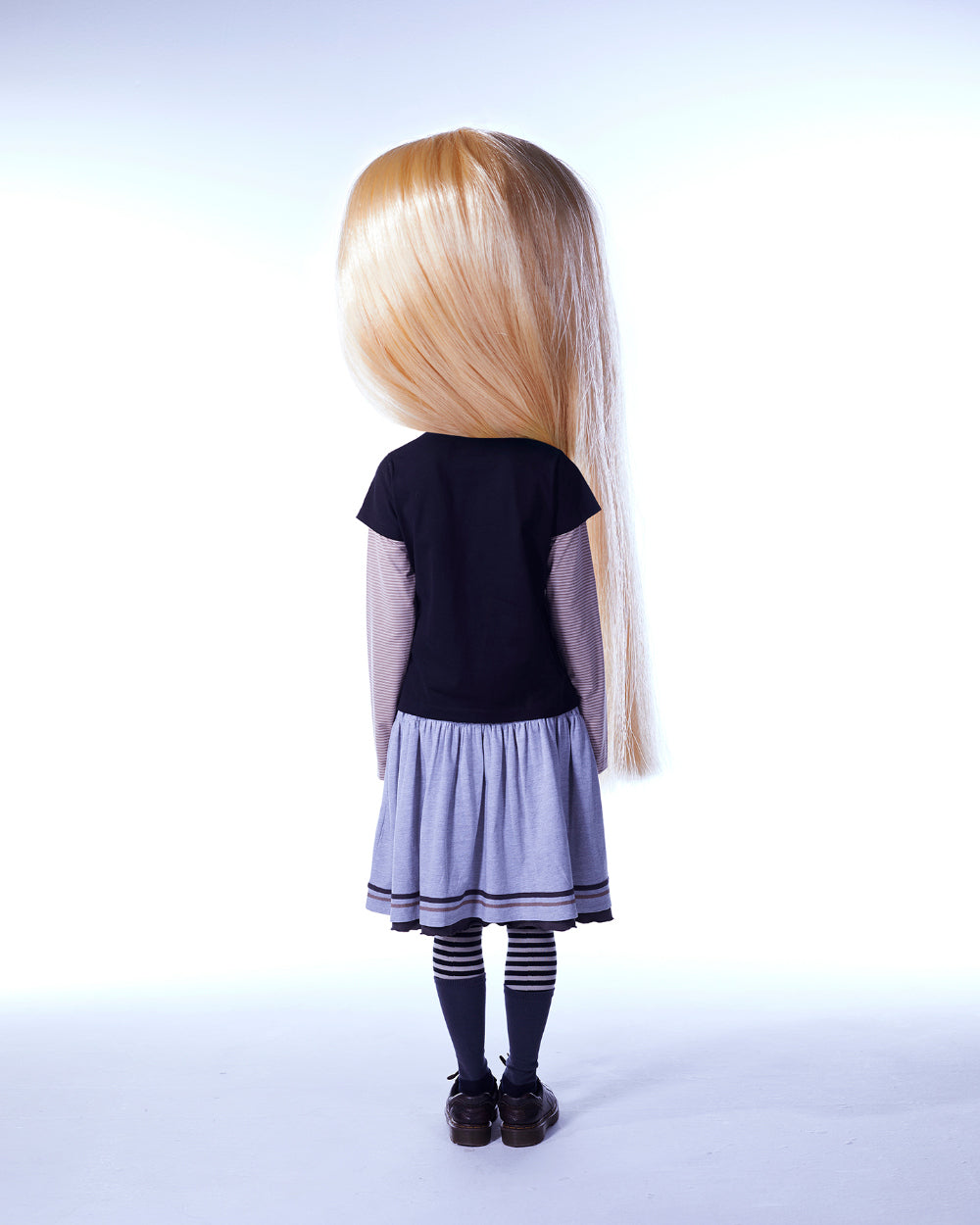COYSEIO X BLYTHE STRIPE DOUBLE LONG SLEEVE BLACK