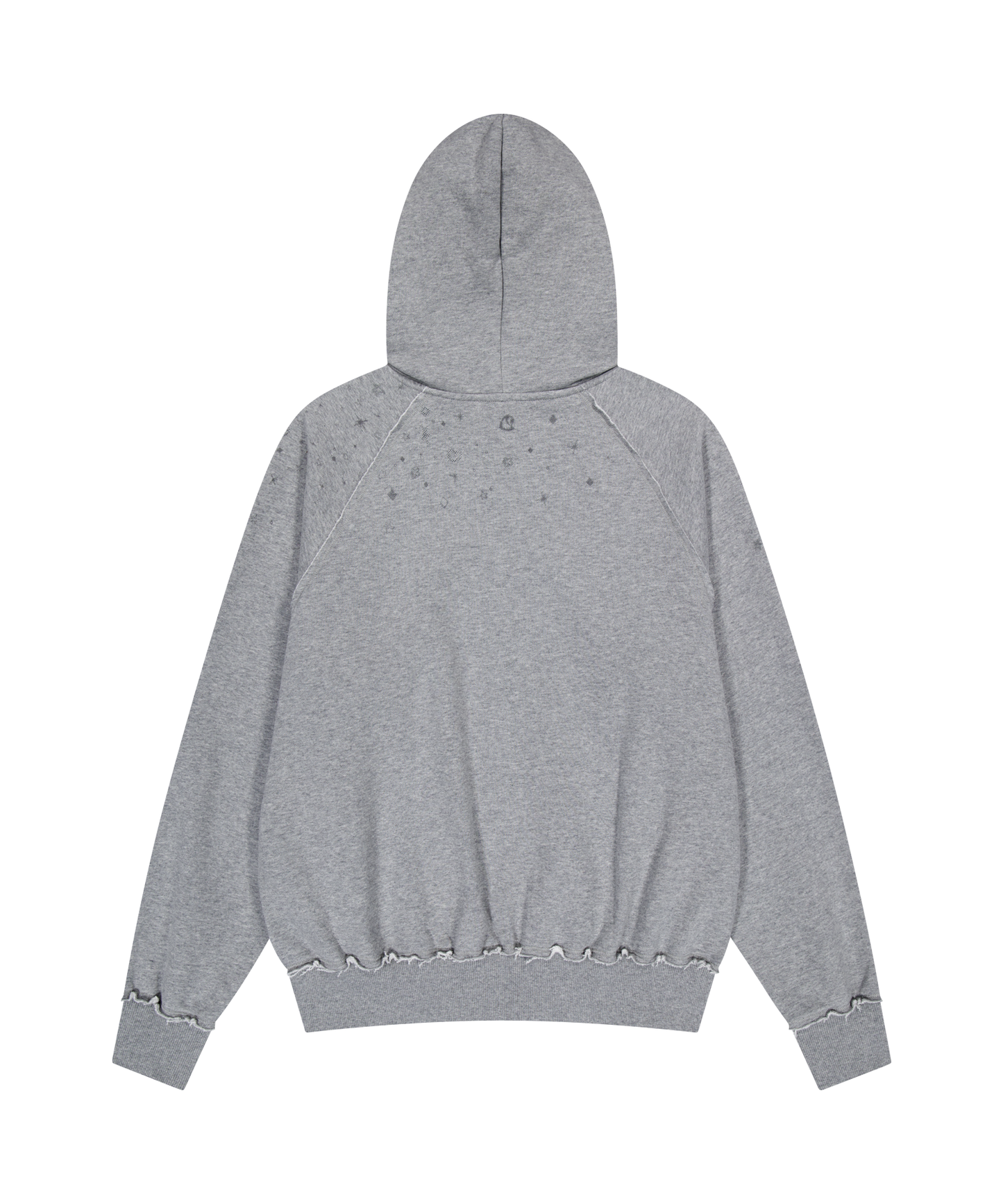 TWINKLE HOOD ZIP-UP MELANGE GREY