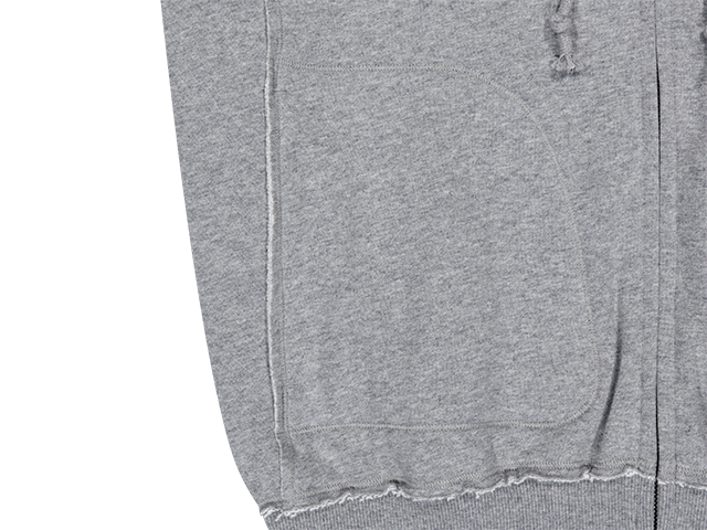 TWINKLE HOOD ZIP-UP MELANGE GREY