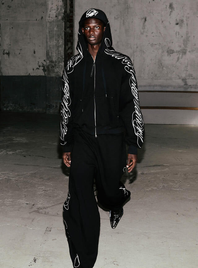 Dark Classic MYM 2-Way Curved Jogger Trousers - Black