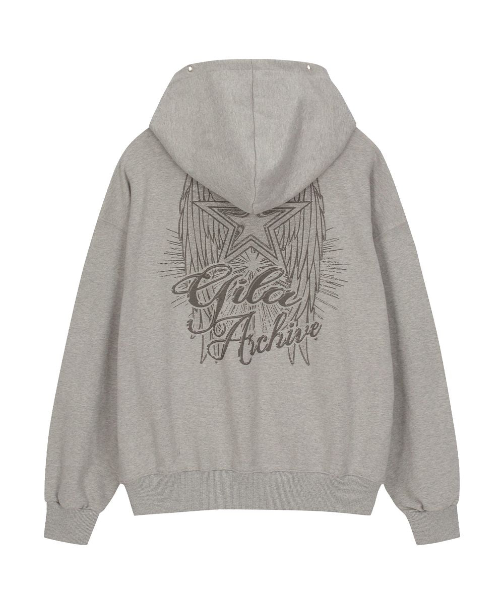 GILAARCHIVE STAR WING HOOD ZIP-UP