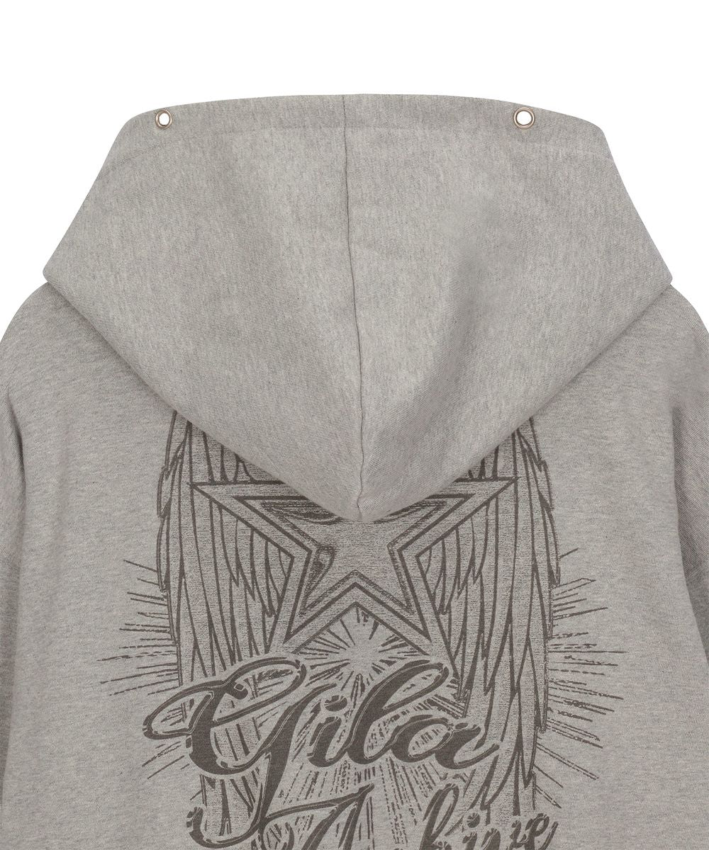 GILAARCHIVE STAR WING HOOD ZIP-UP