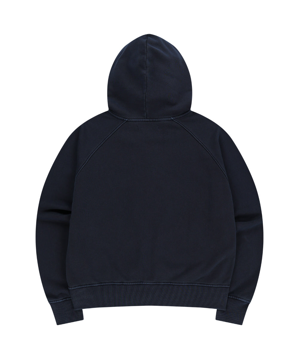 COYSEIO VINTAGE TAPE HOOD ZIP-UP NAVY