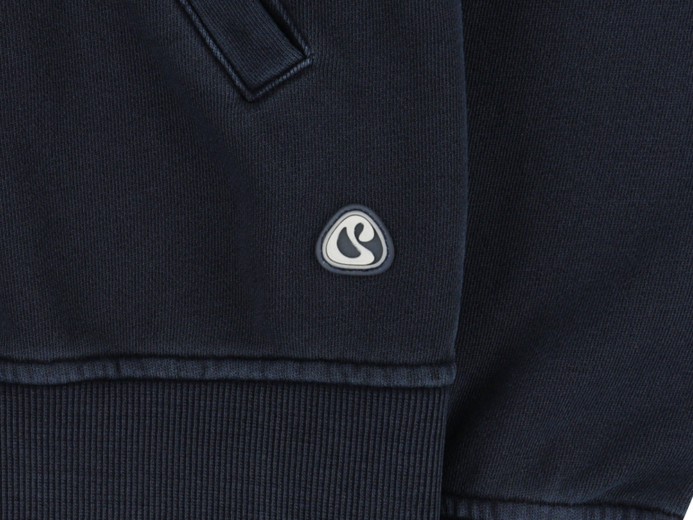 COYSEIO VINTAGE TAPE HOOD ZIP-UP NAVY
