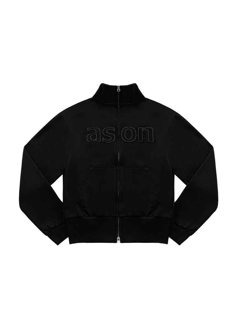 ASON BAY SWEAT ZIP-UP BLACK
