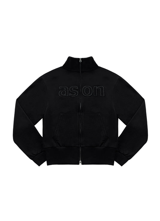 ASON BAY SWEAT ZIP-UP BLACK