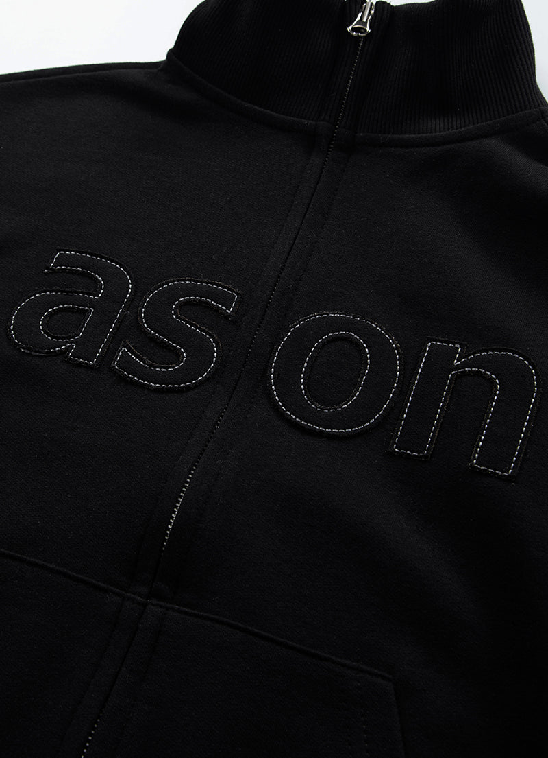 ASON BAY SWEAT ZIP-UP BLACK