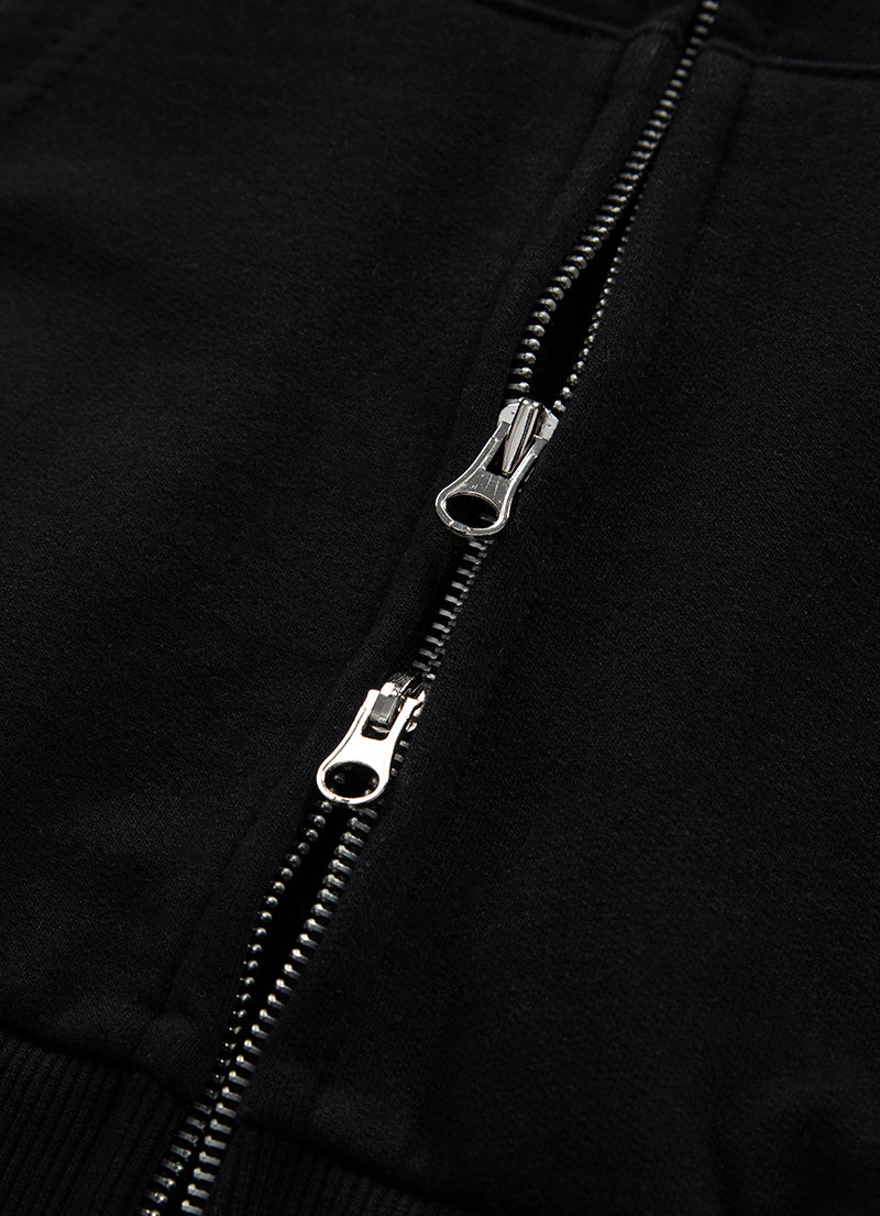 ASON BAY SWEAT ZIP-UP BLACK