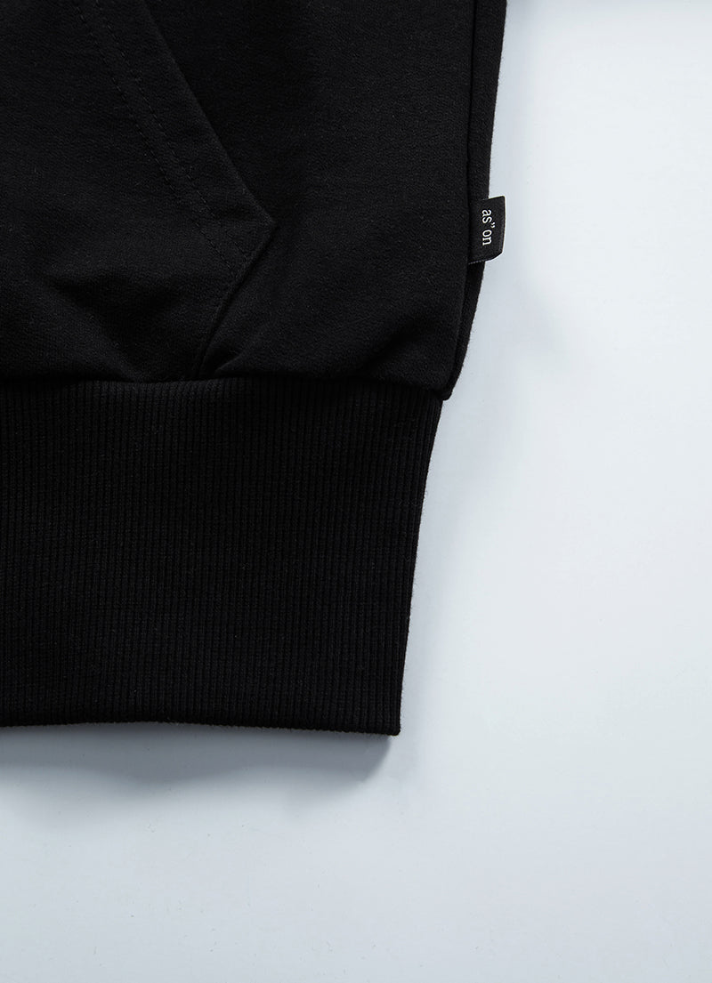 ASON BAY SWEAT ZIP-UP BLACK