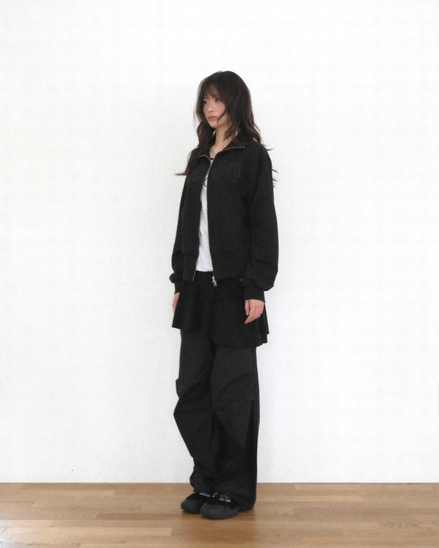 ASON BAY SWEAT ZIP-UP BLACK
