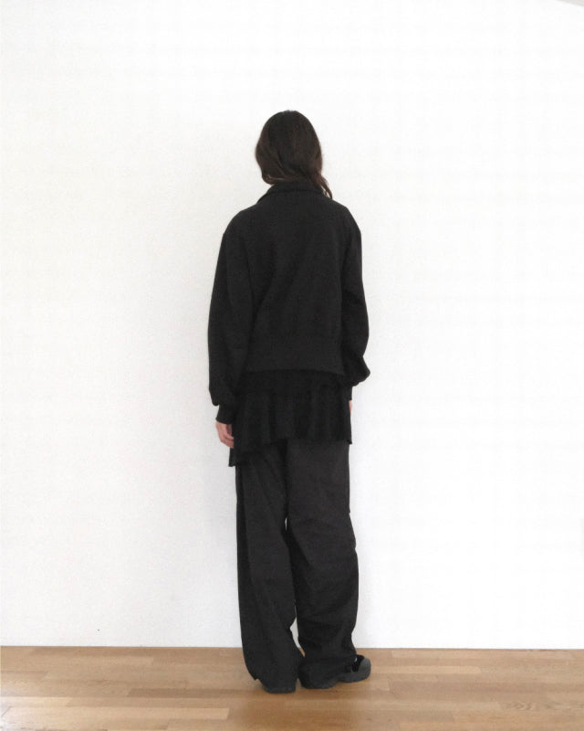 ASON BAY SWEAT ZIP-UP BLACK