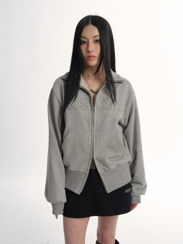 ASON BAY SWEAT ZIP-UP GREY