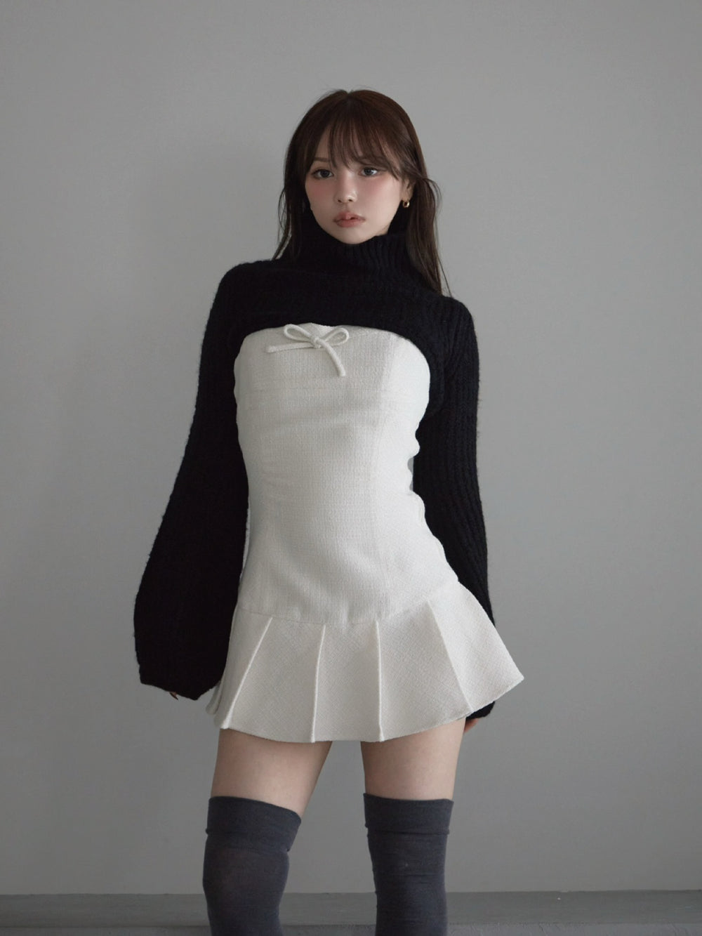 ANDMARY TWIGGY TWEED MINI DRESS