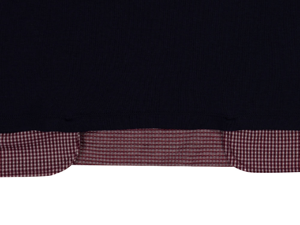COYSEIO REVERSIBLE COLLAR LONGSLEEVES NAVY