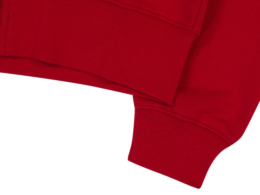 COYSEIO 038 COZY HOOD ZIP-UP RED