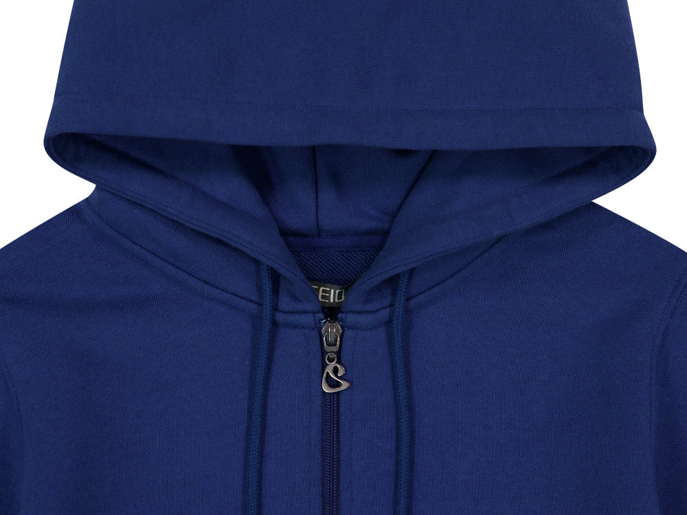 COYSEIO 038 COZY HOOD ZIP-UP BLUE