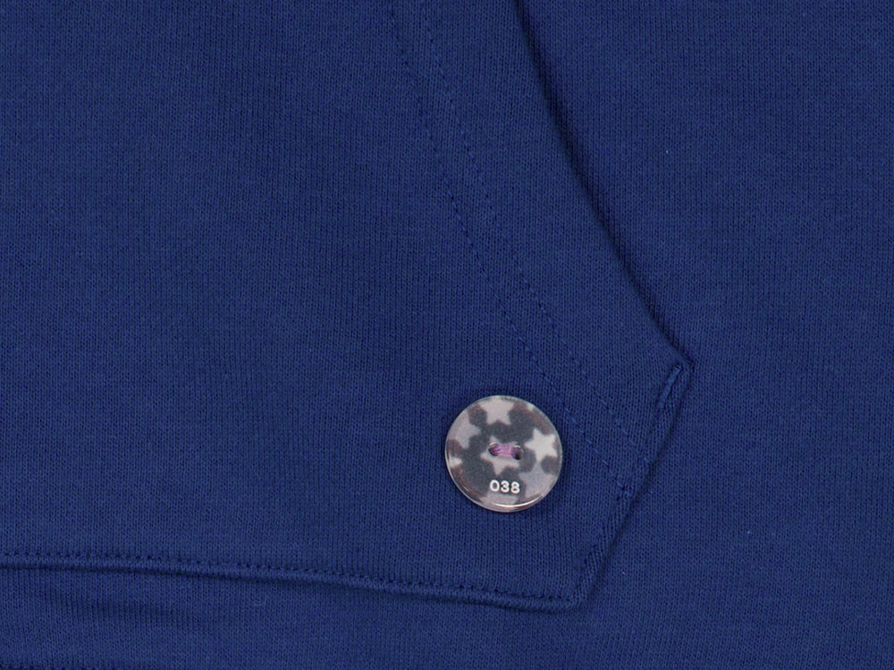 COYSEIO 038 COZY HOOD ZIP-UP BLUE