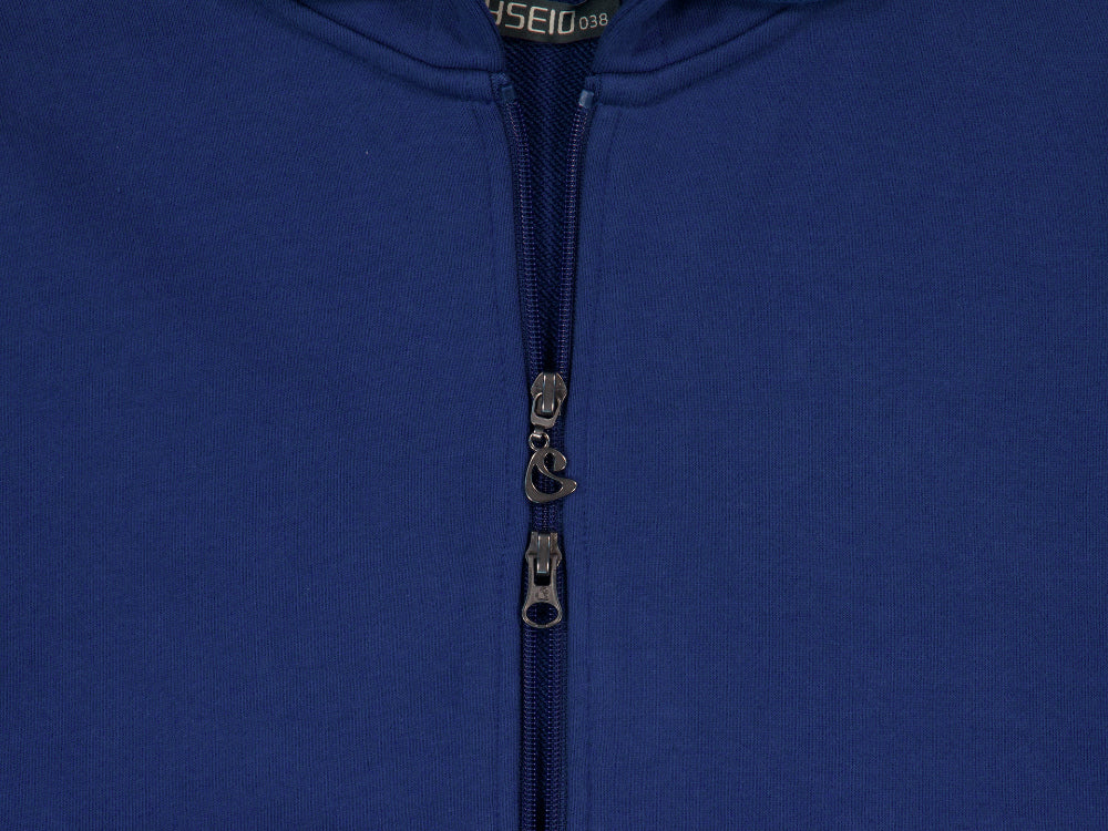 COYSEIO 038 COZY HOOD ZIP-UP BLUE