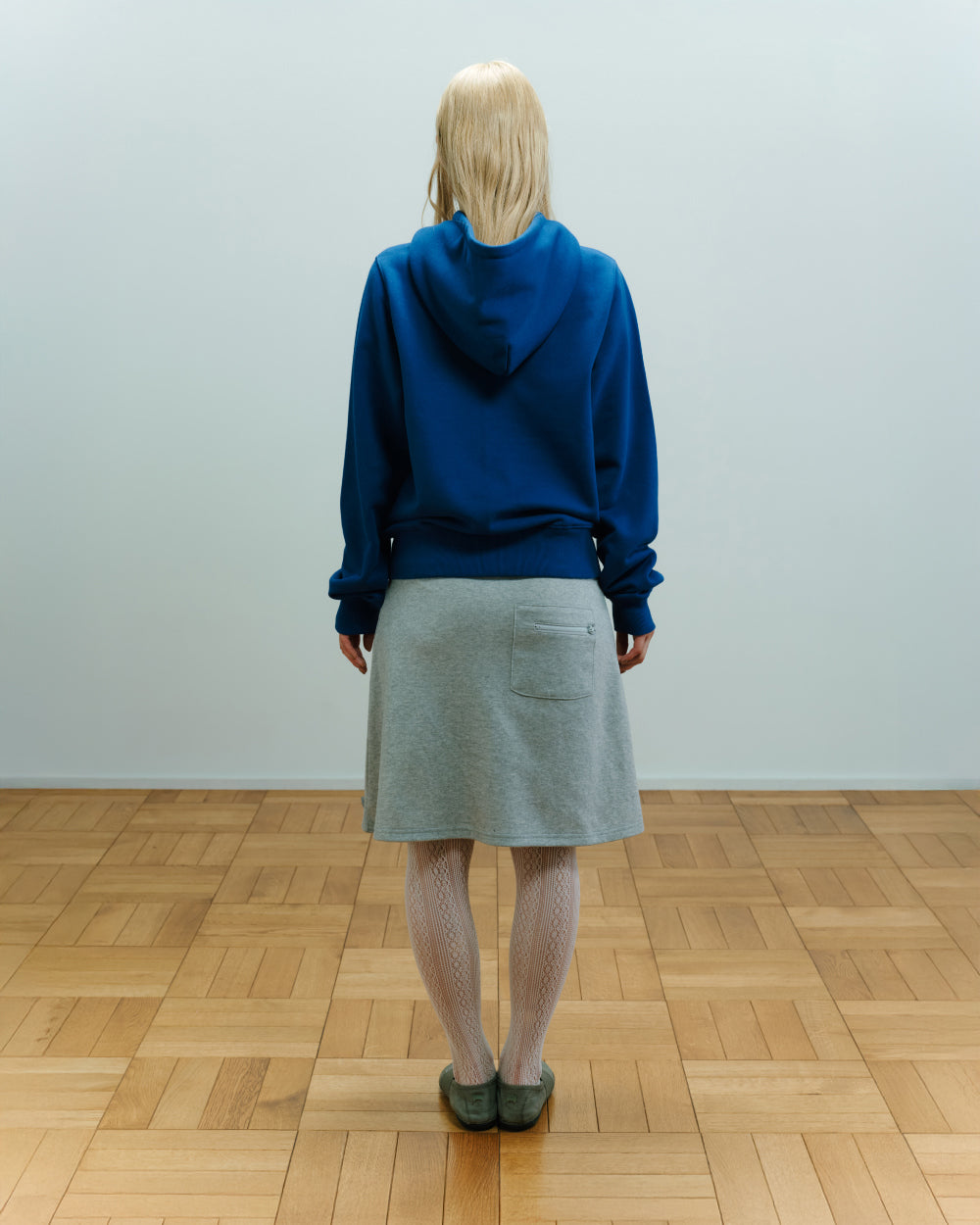 COYSEIO 038 COZY HOOD ZIP-UP BLUE
