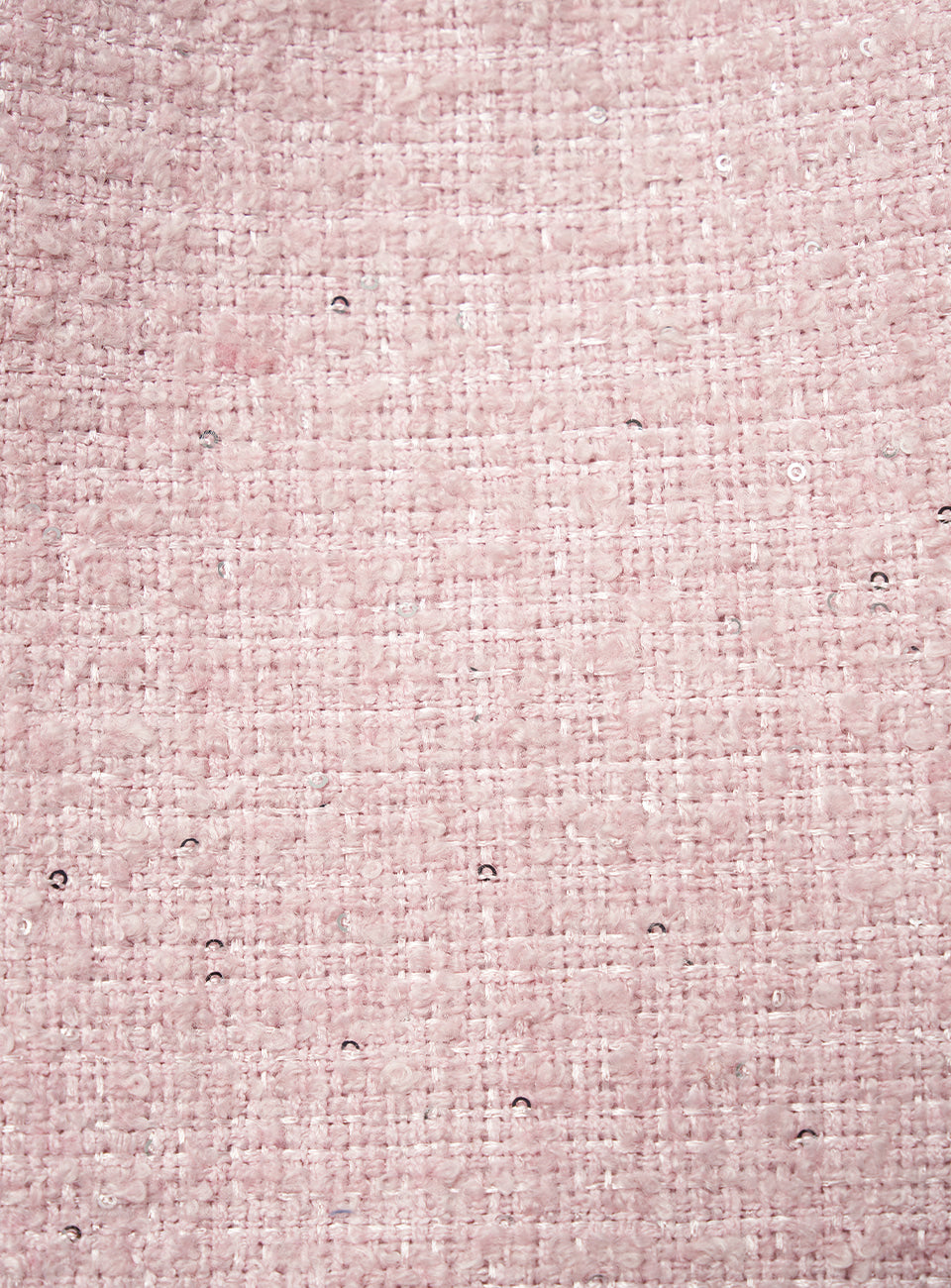 THEBARNNET TWEED DRAWSTRING CHAIN BACKPACK PINK