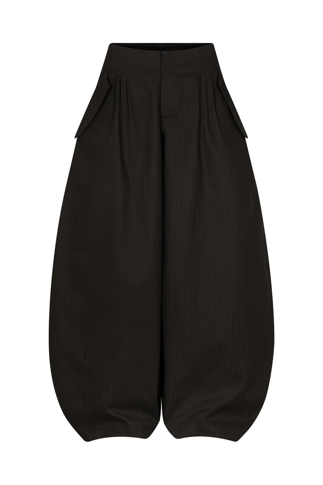 IUE STUDIO BLACK BAMBOO BAGGY PANTS