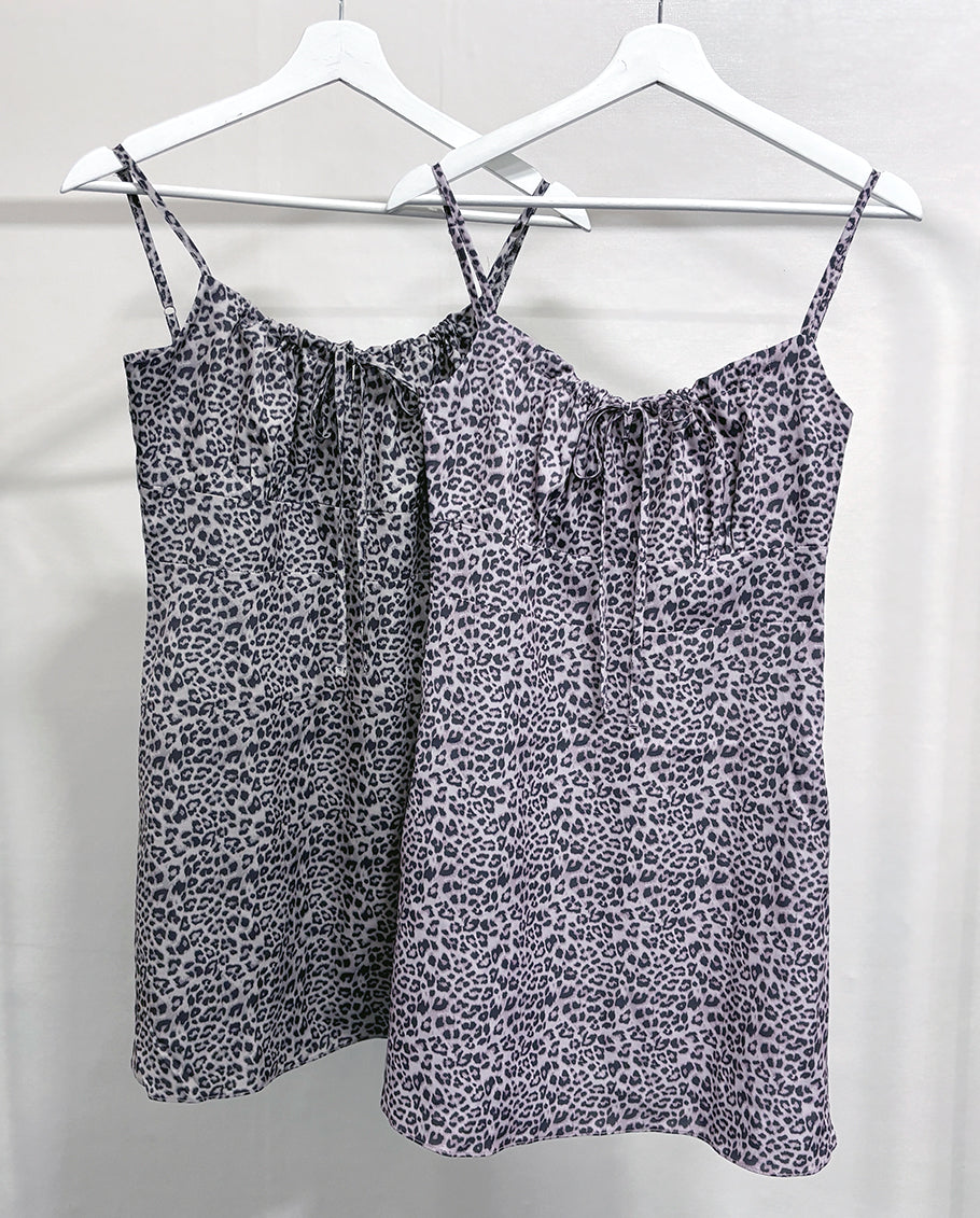 Leopard silky dress