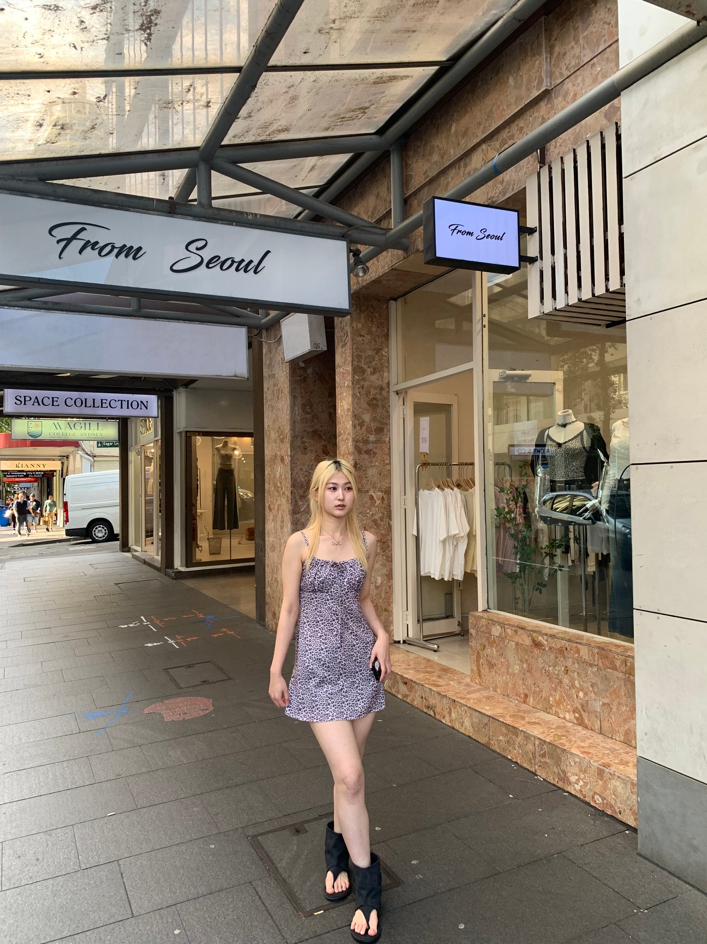 Leopard silky dress