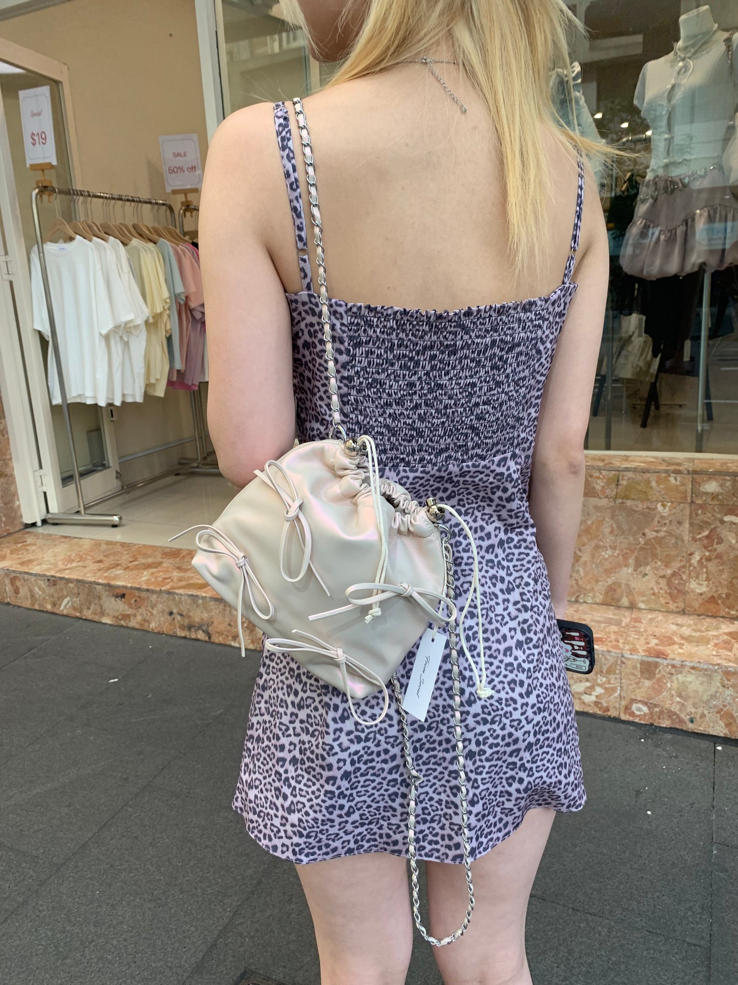 Leopard silky dress