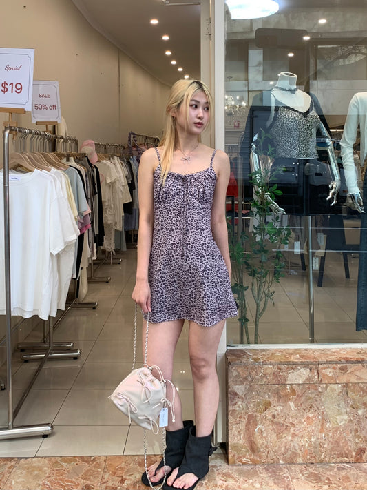 Leopard silky dress