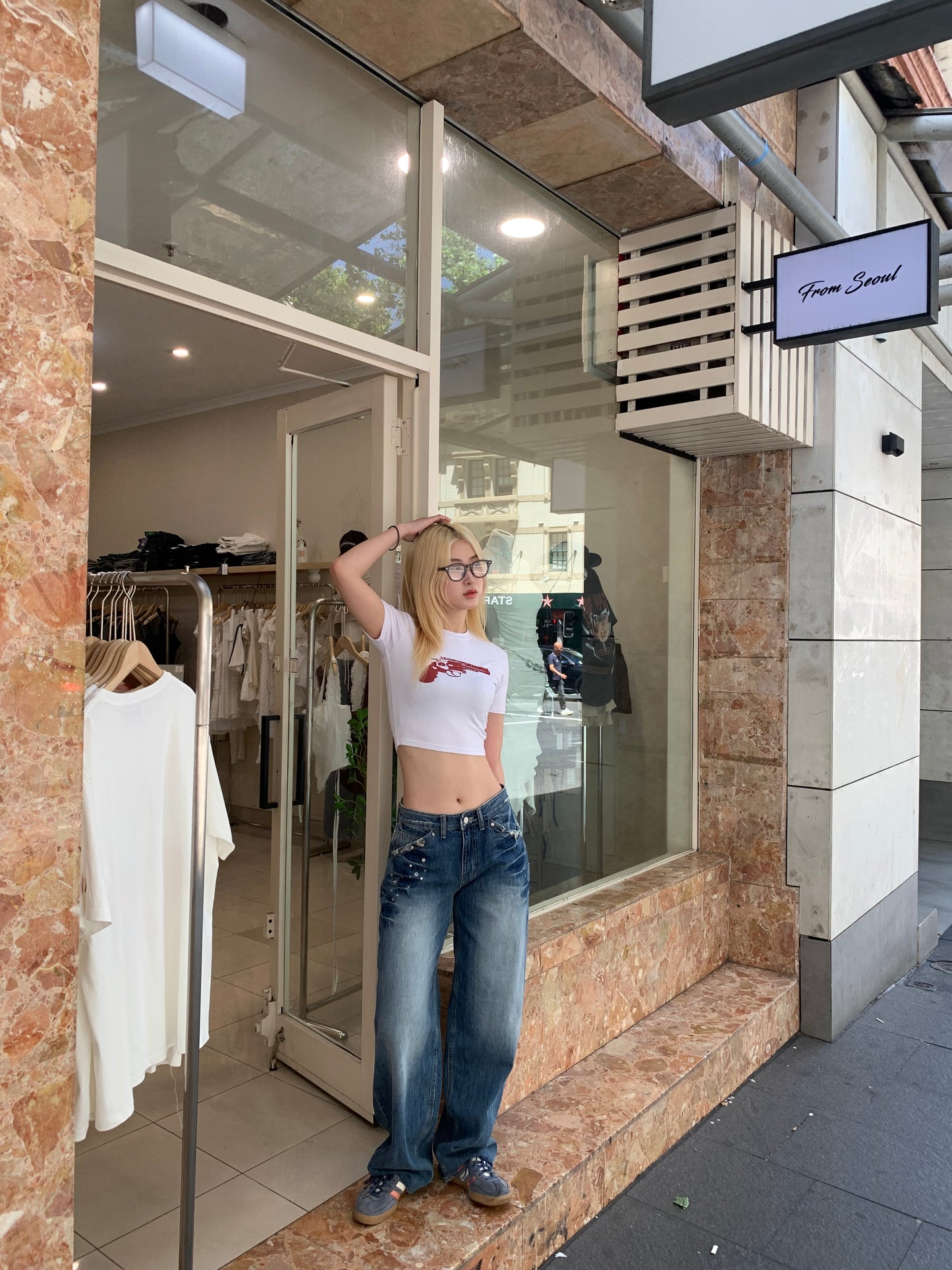 Stud details jeans