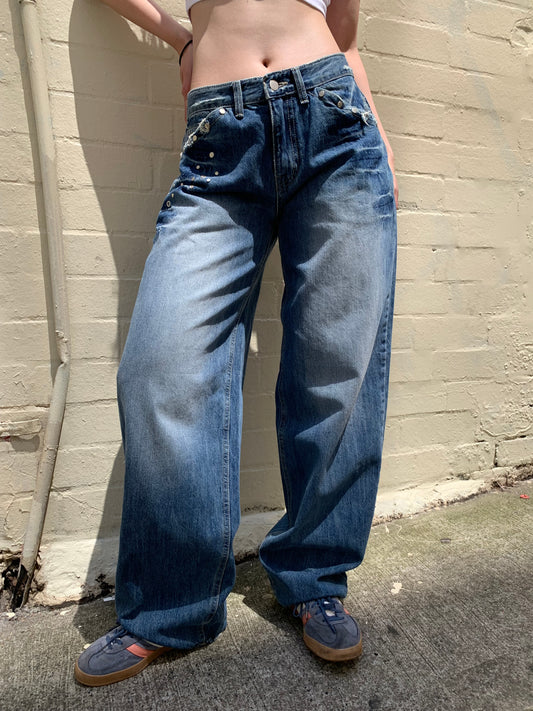 Stud details jeans