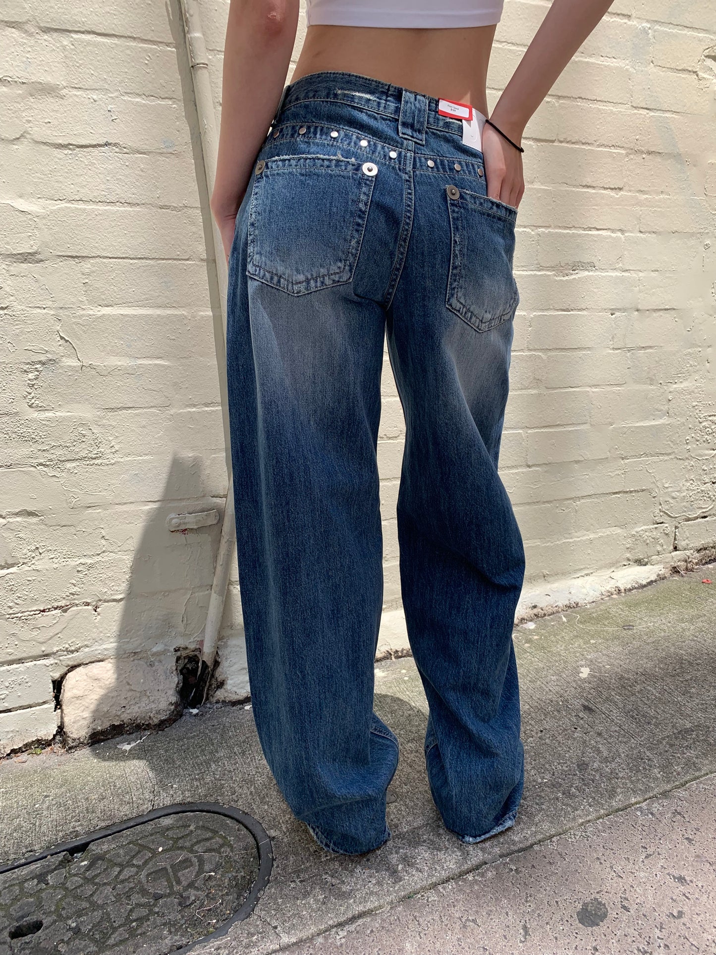 Stud details jeans
