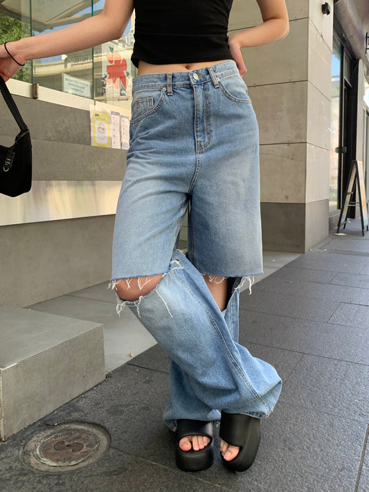 Convertible 2-in-1 jeans