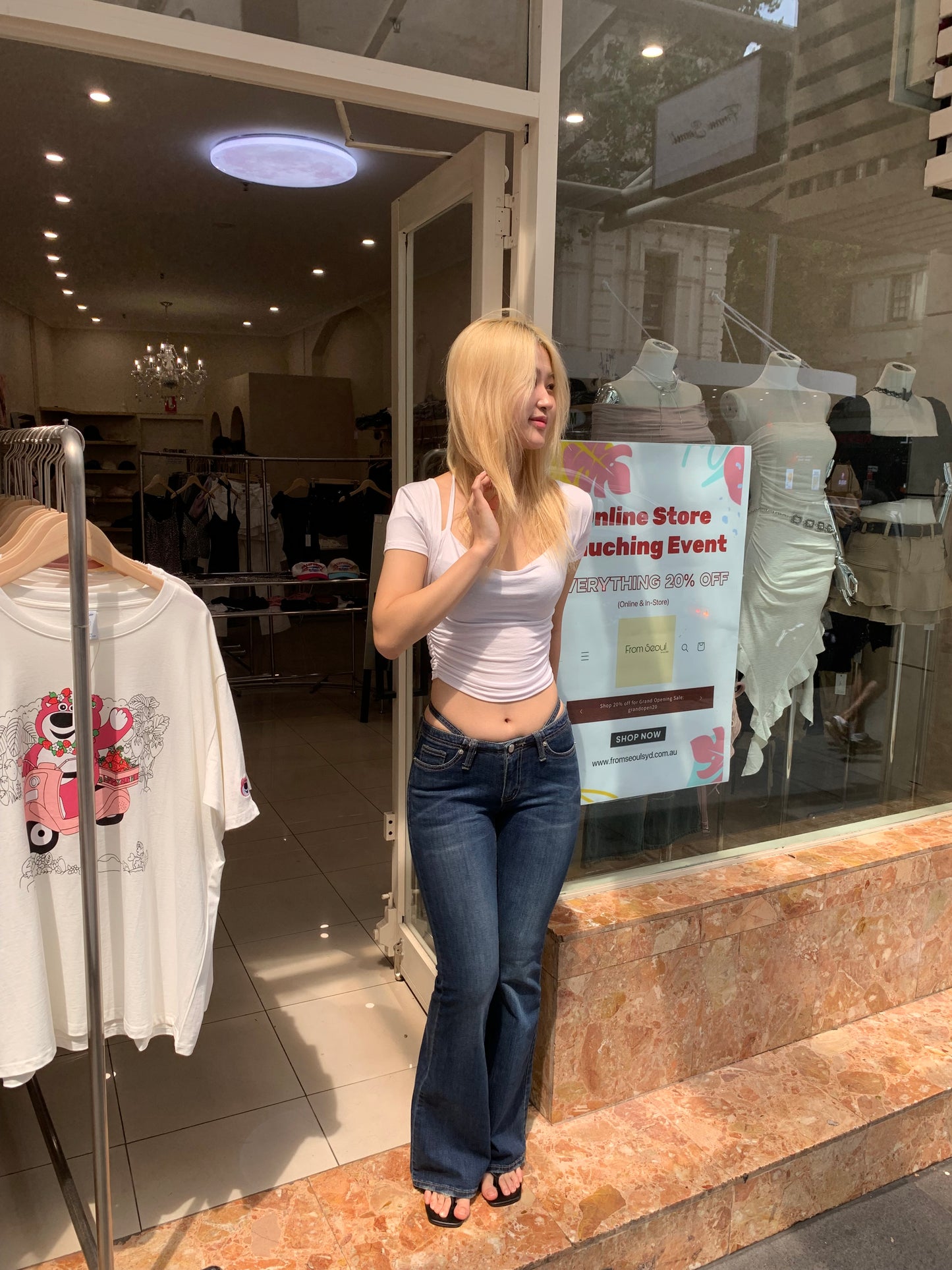 Shirring bolero top