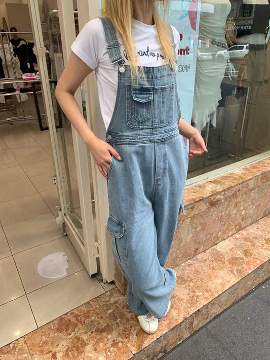 Denim overalls