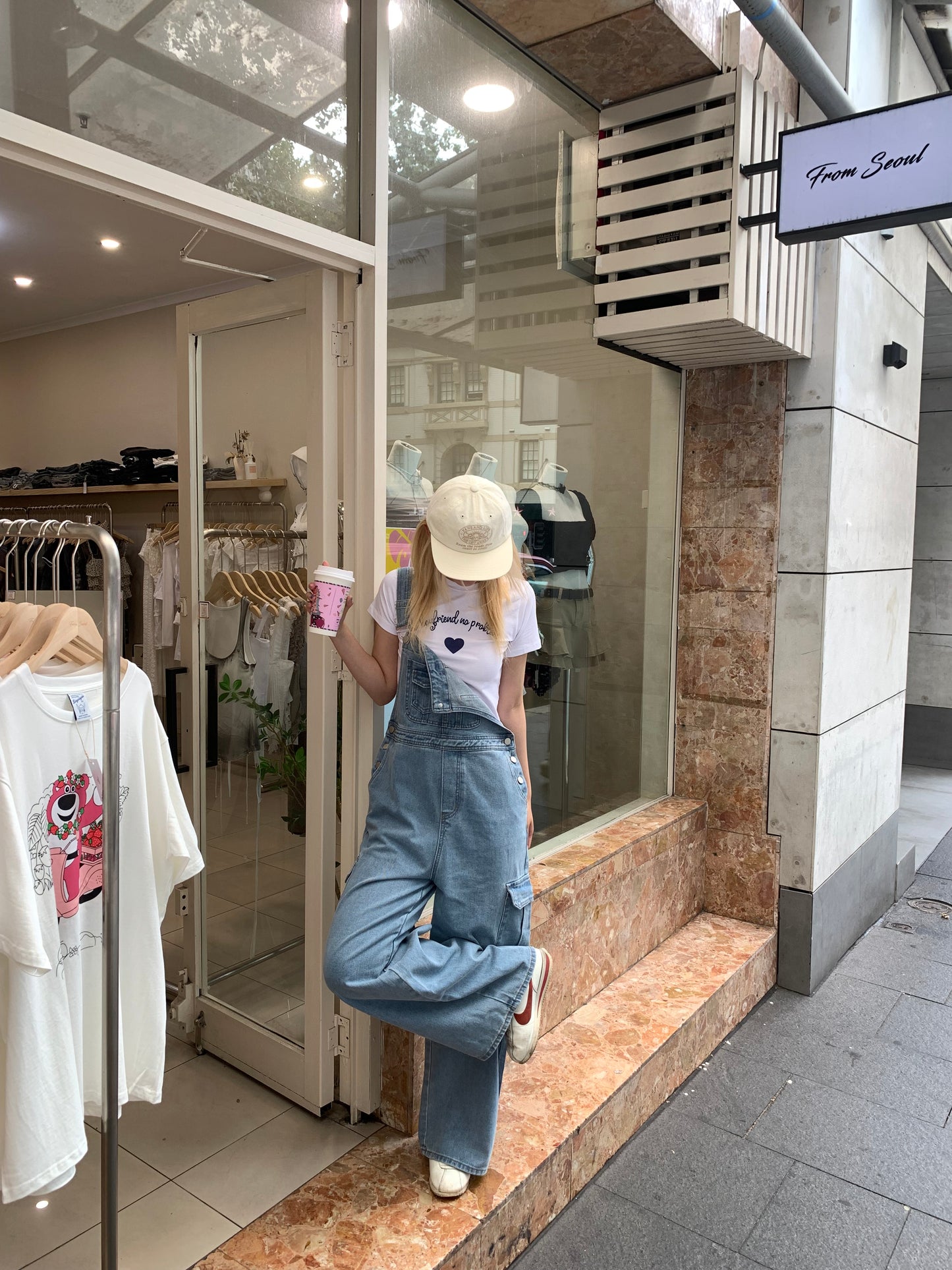 Denim overalls