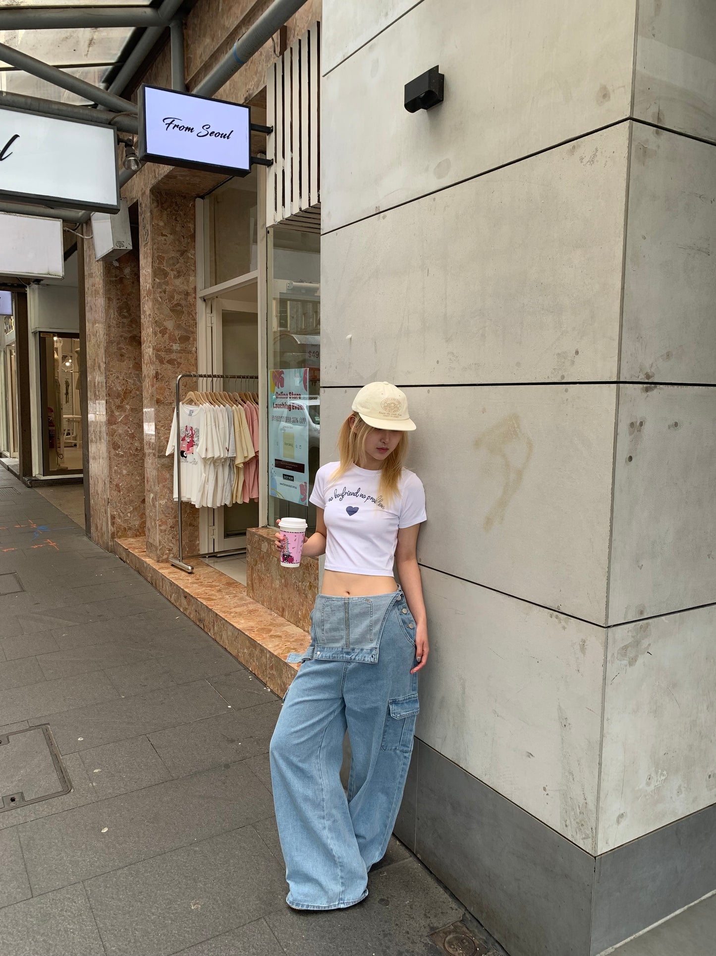 Denim overalls